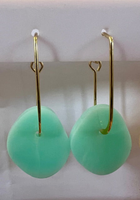 Hagen + Co Luna Earrings Aqua