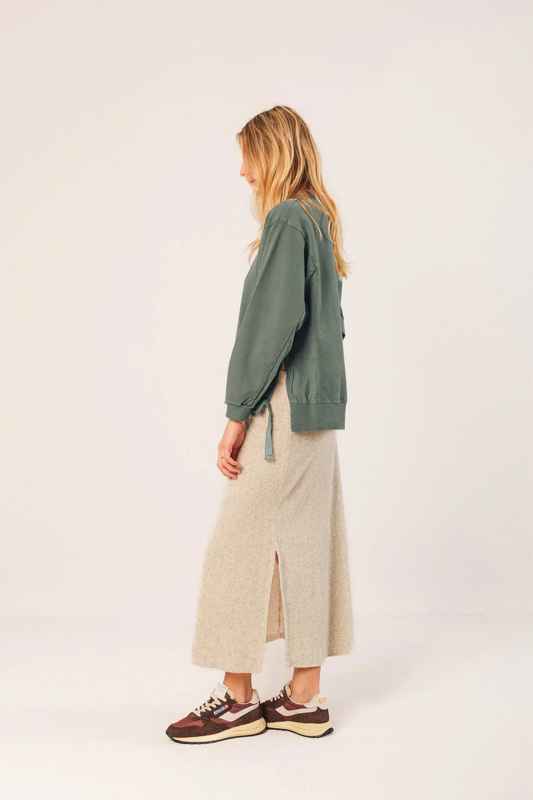 Indi & Cold Cotton Fleece Sweater Antracita ES350