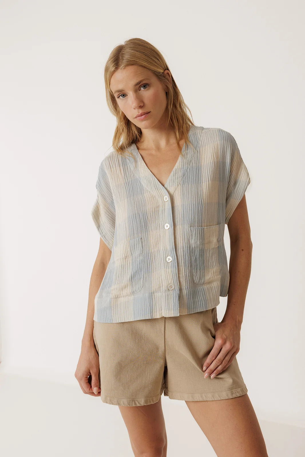 Indi & Cold Gingham Check Shirt VV26KI151