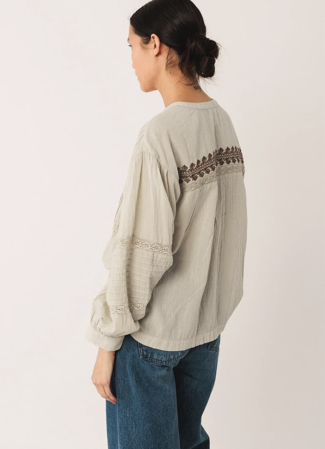 Indi & Cold Ethnic Embroidered Shirt Piedra KI220