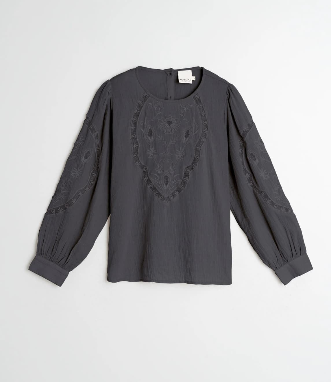Indi & Cold Embroidered Cotton Blouse Piedra KI222