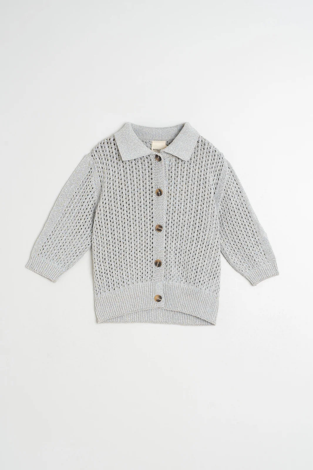 Indi & Cold Open Knit Cardigan VV26EA525 Ice