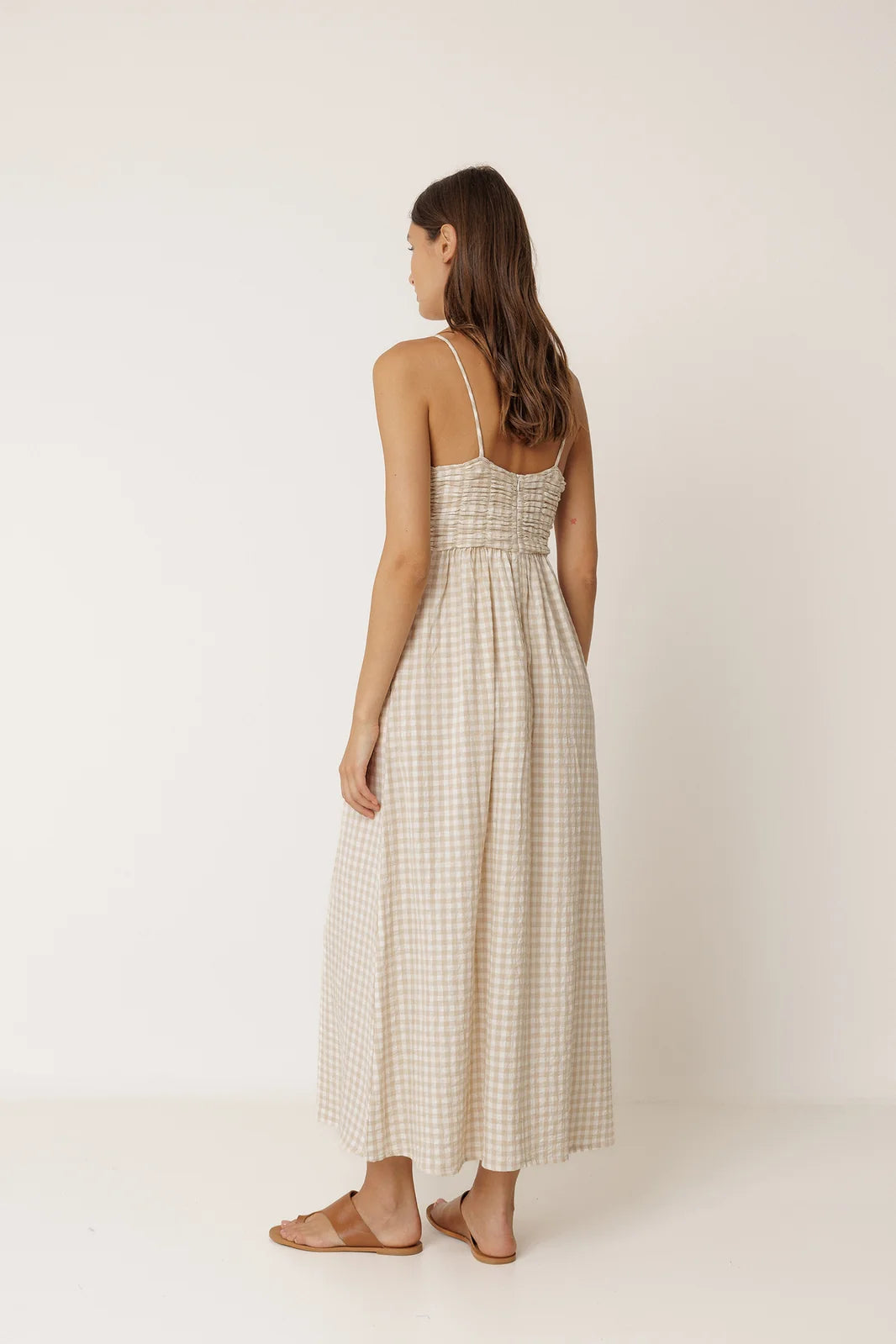 Indi & Cold Strappy Gingham Dress VV26AD145