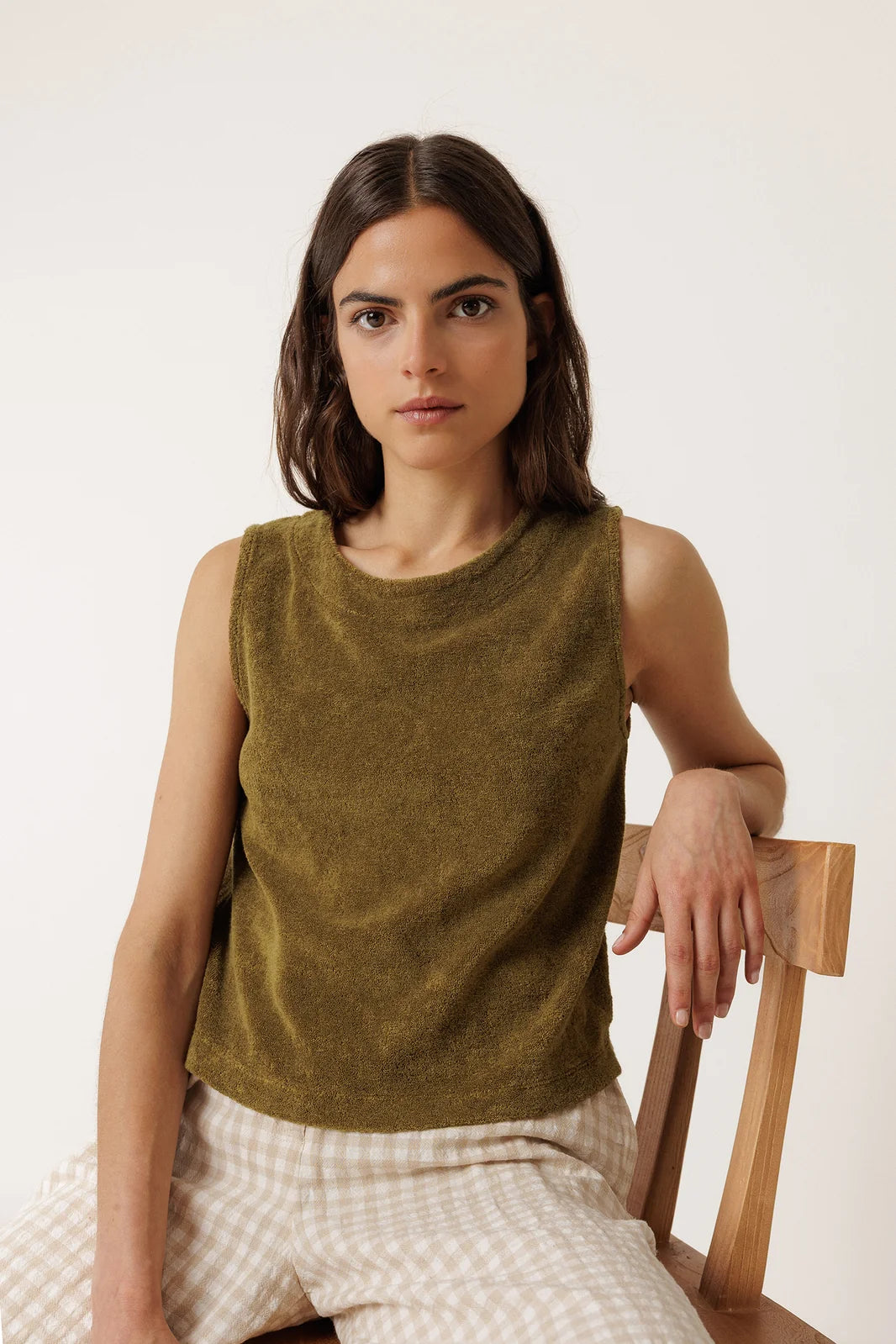 Indi & Cold Terry Cloth Crop Top VV26ES460