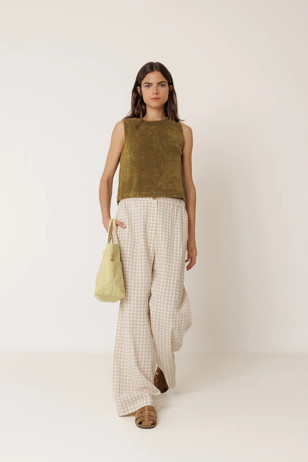 Indi & Cold Terry Cloth Crop Top VV26ES460