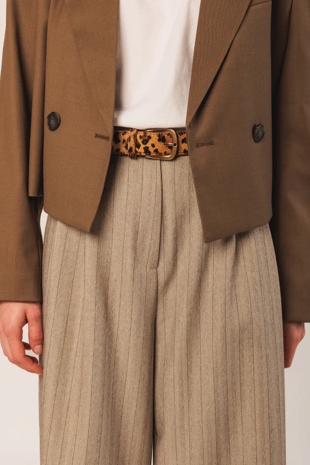 Indi & Cold Leather Belt Camel RH737