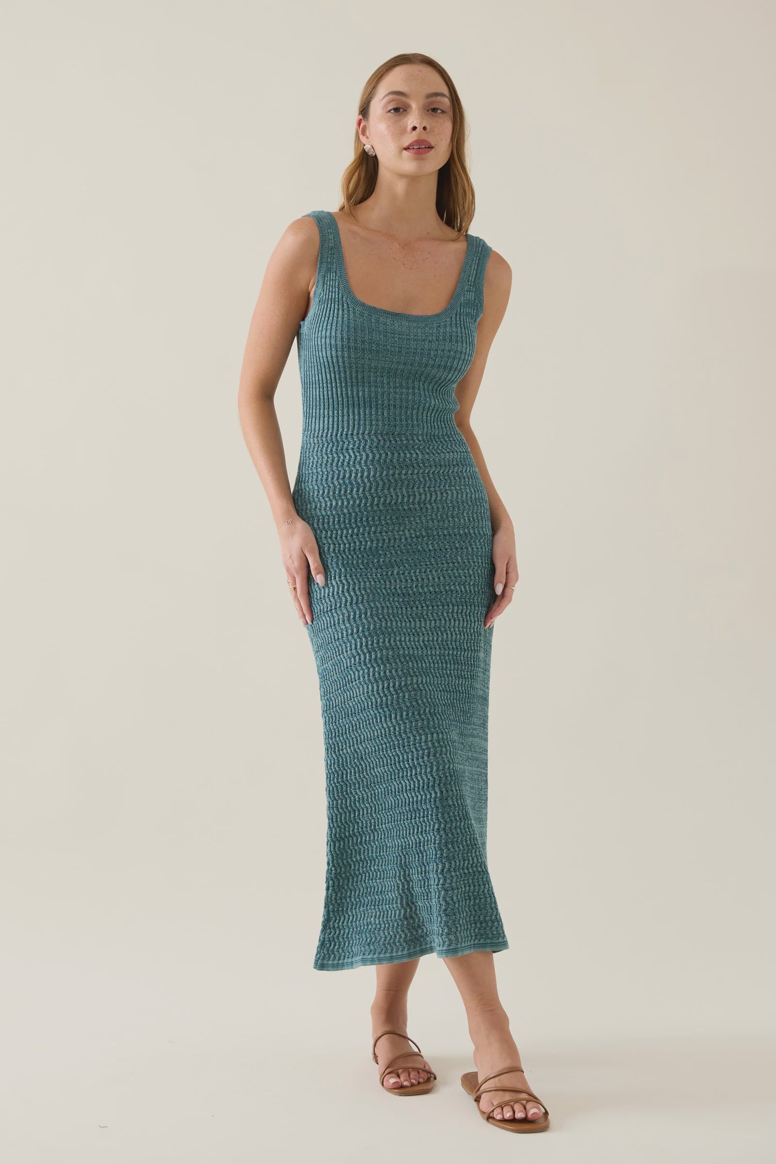 Isle of Mine Ida Knit Tank Dress Baltic