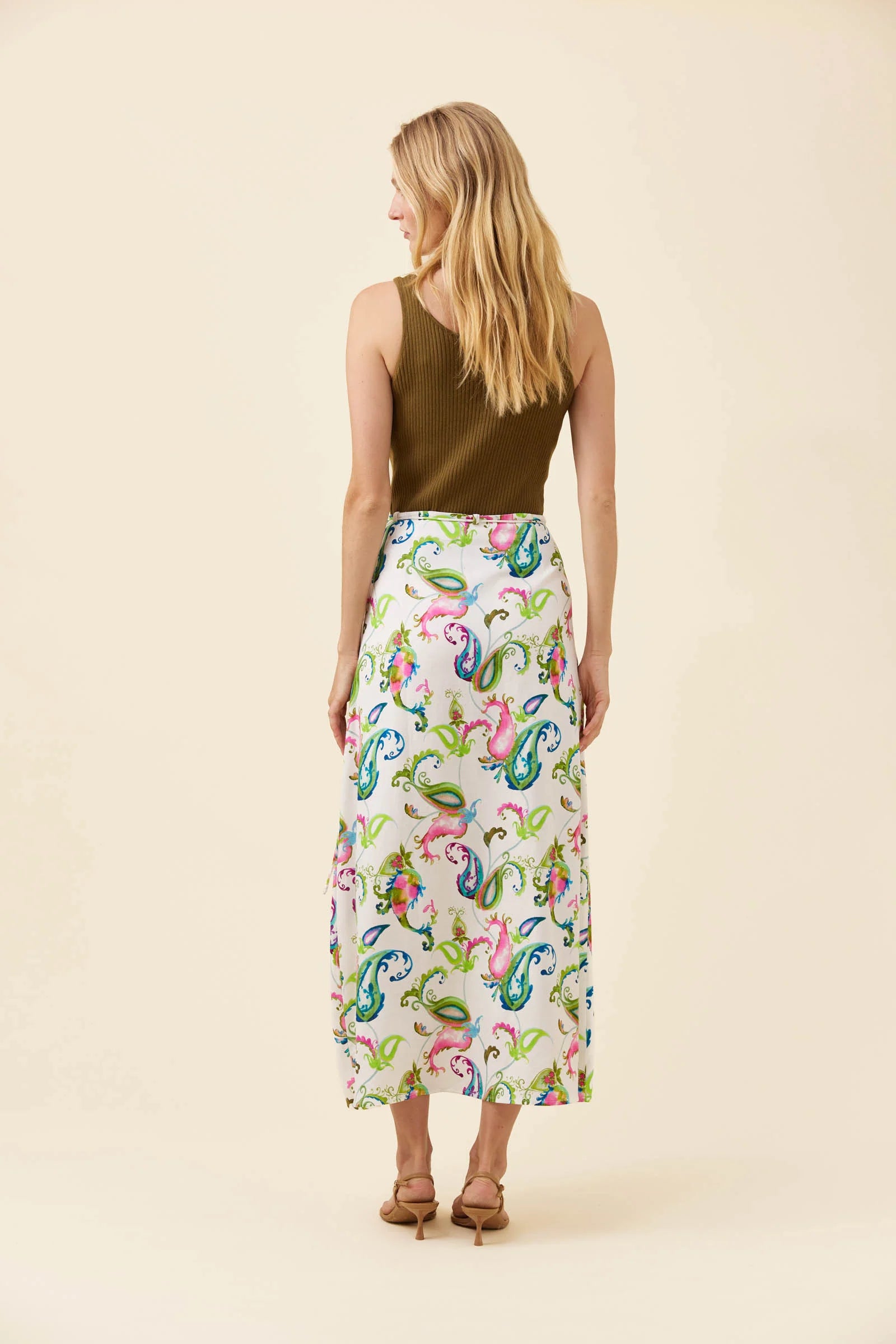 Isle of Mine Wrap Skirt Paisley