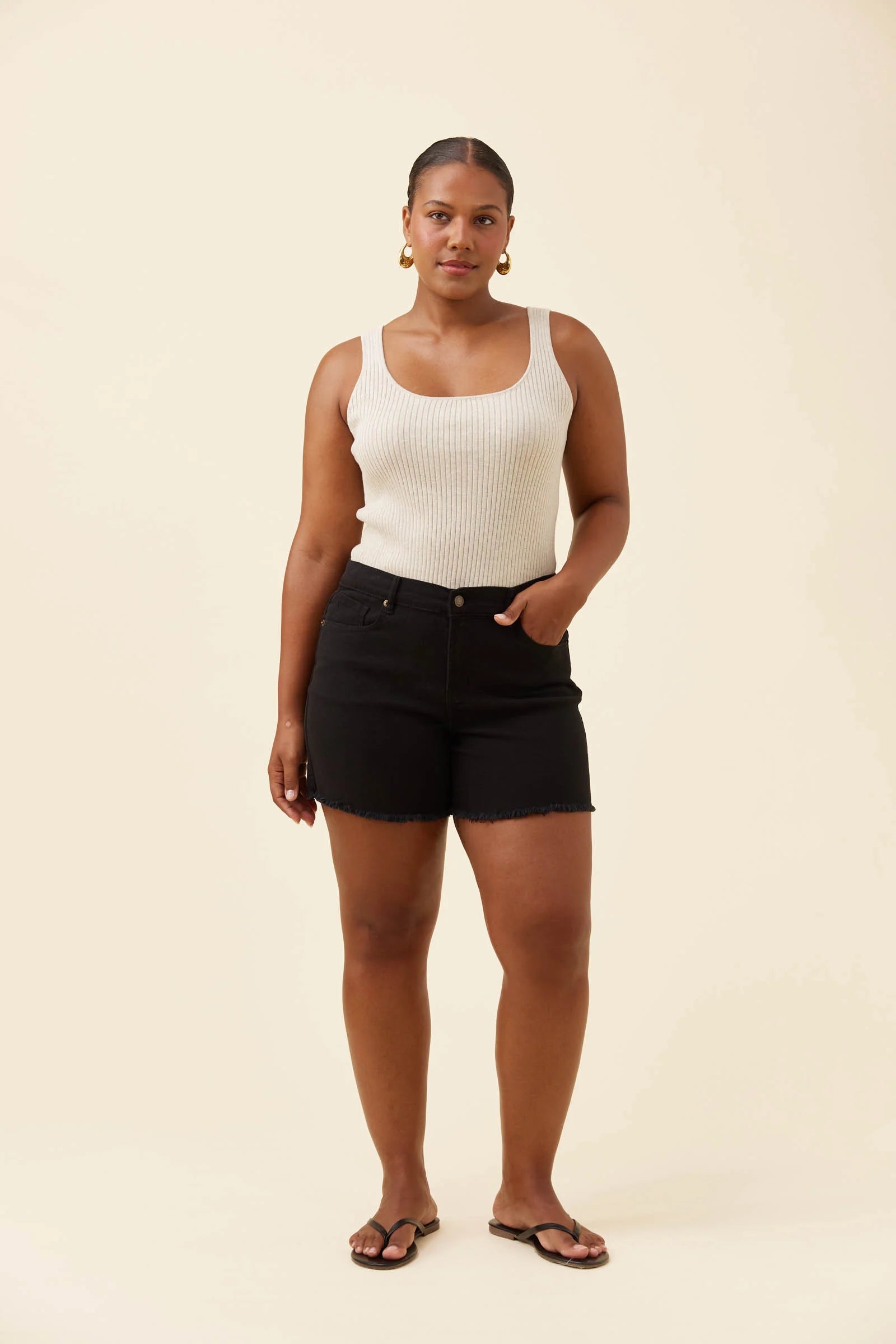 Isle of Mine Duke Denim Shorts Black