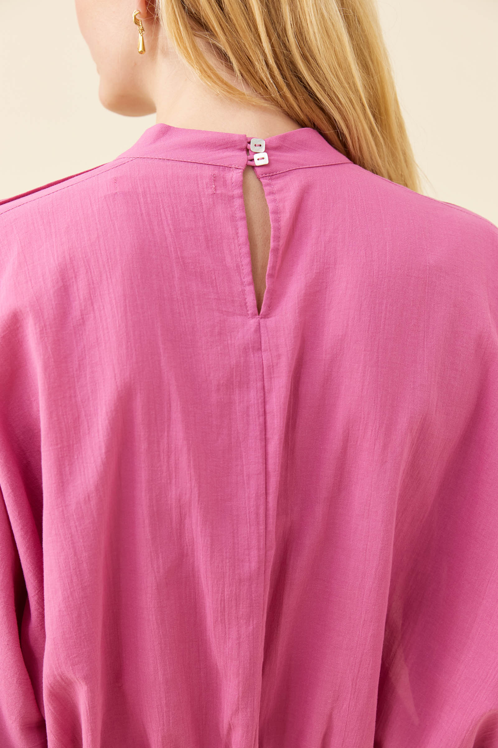 Isle of Mine Frances Drawstring Top Magenta