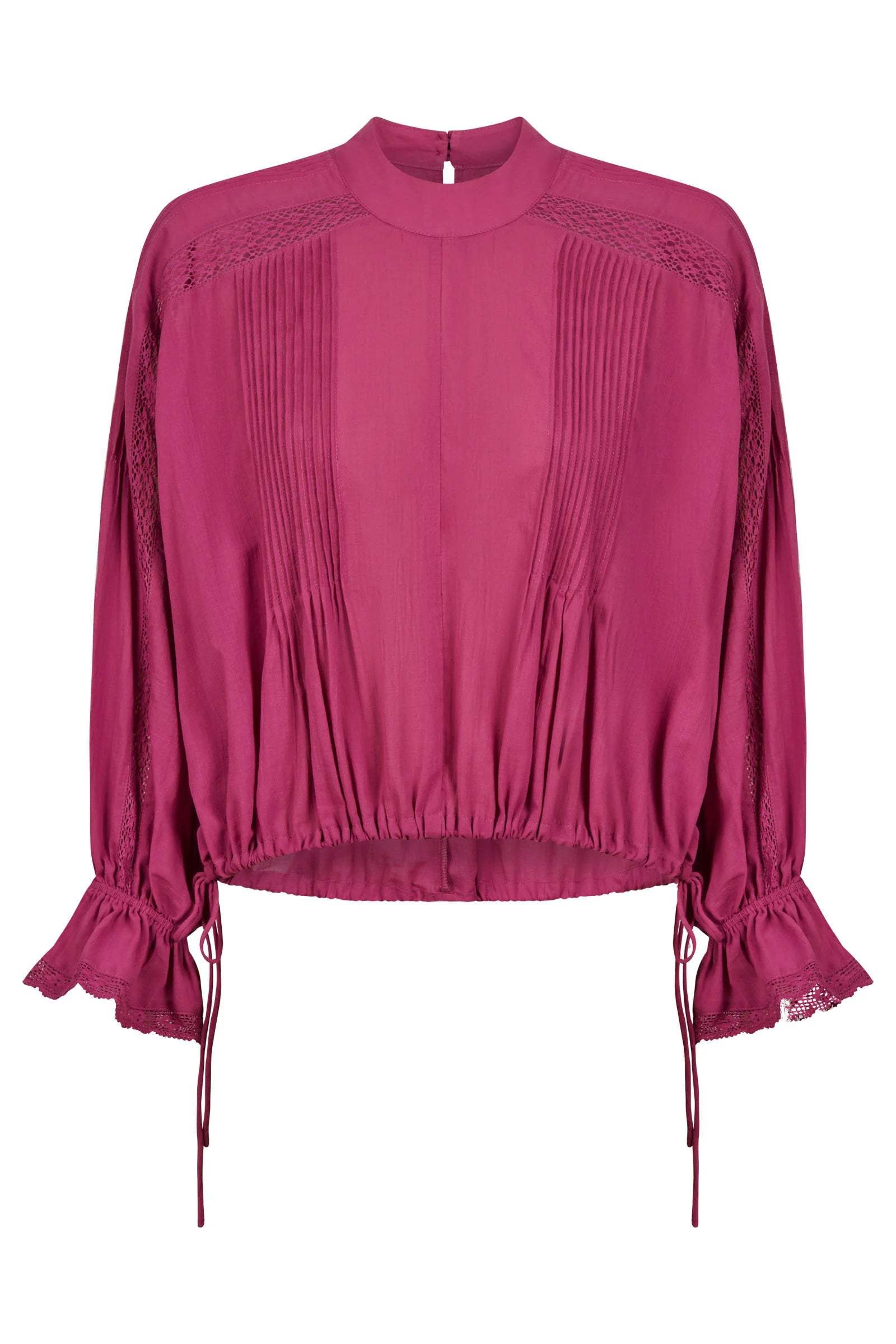 Isle of Mine Frances Drawstring Top Magenta
