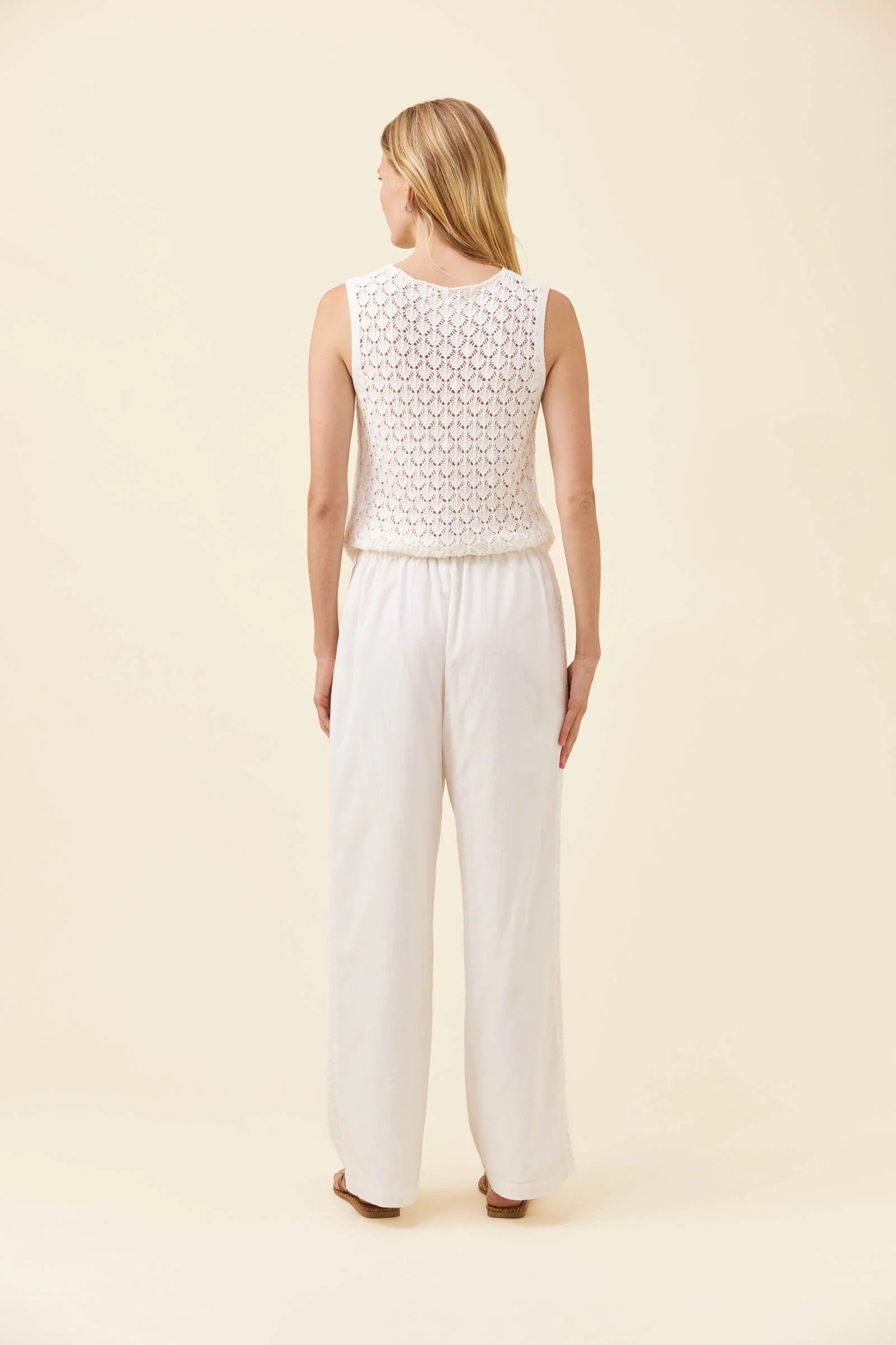 Isle of Mine Frances Pant White