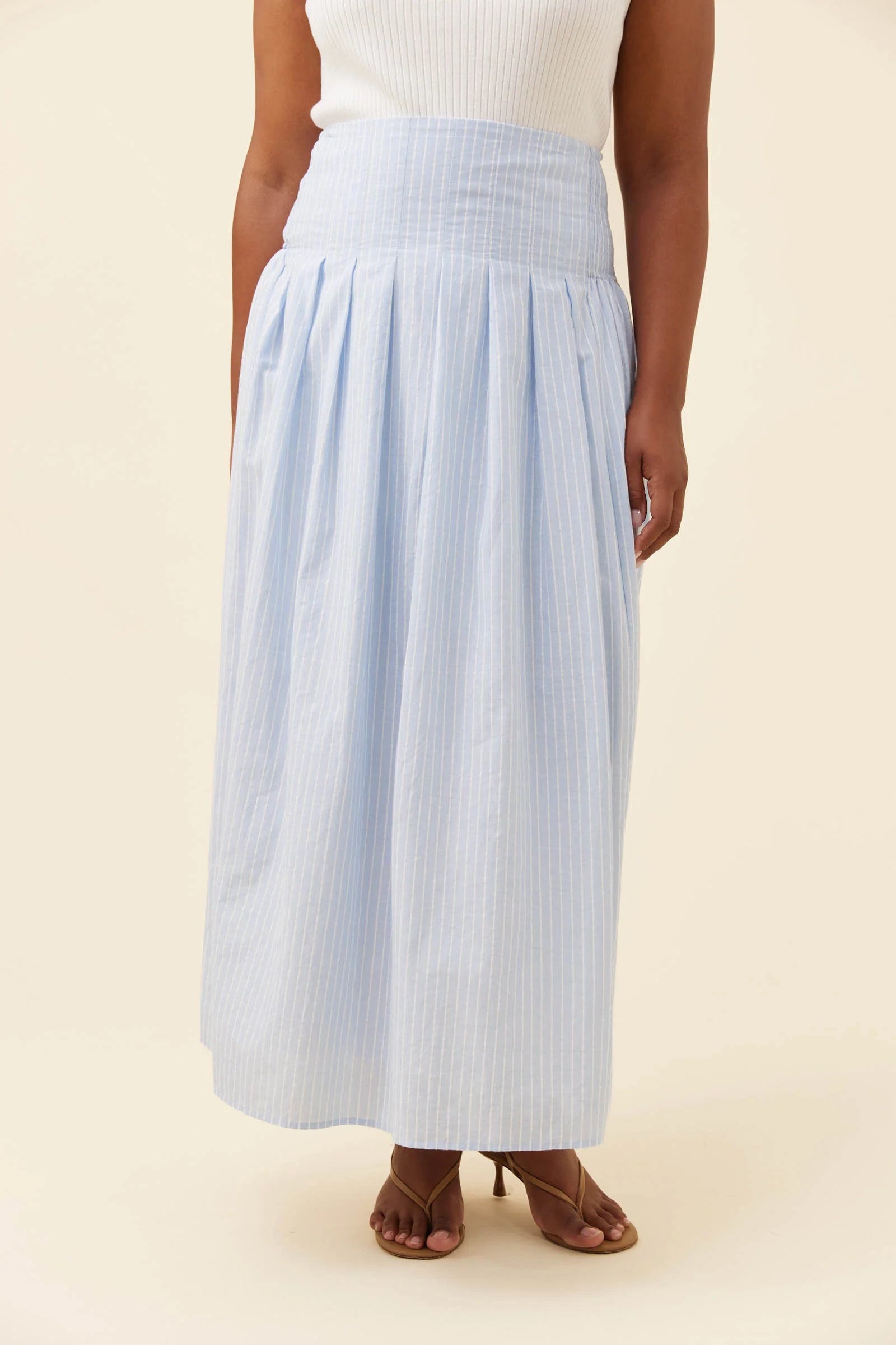 Isle of Mine Lyndell Maxi Skirt Light Blue