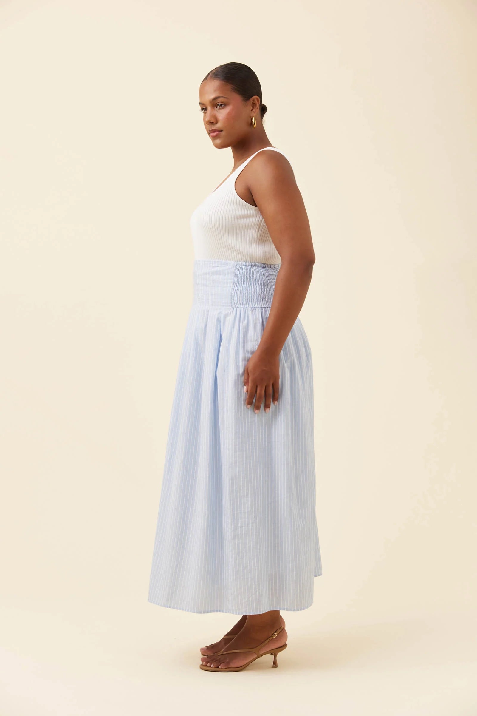 Isle of Mine Lyndell Maxi Skirt Light Blue