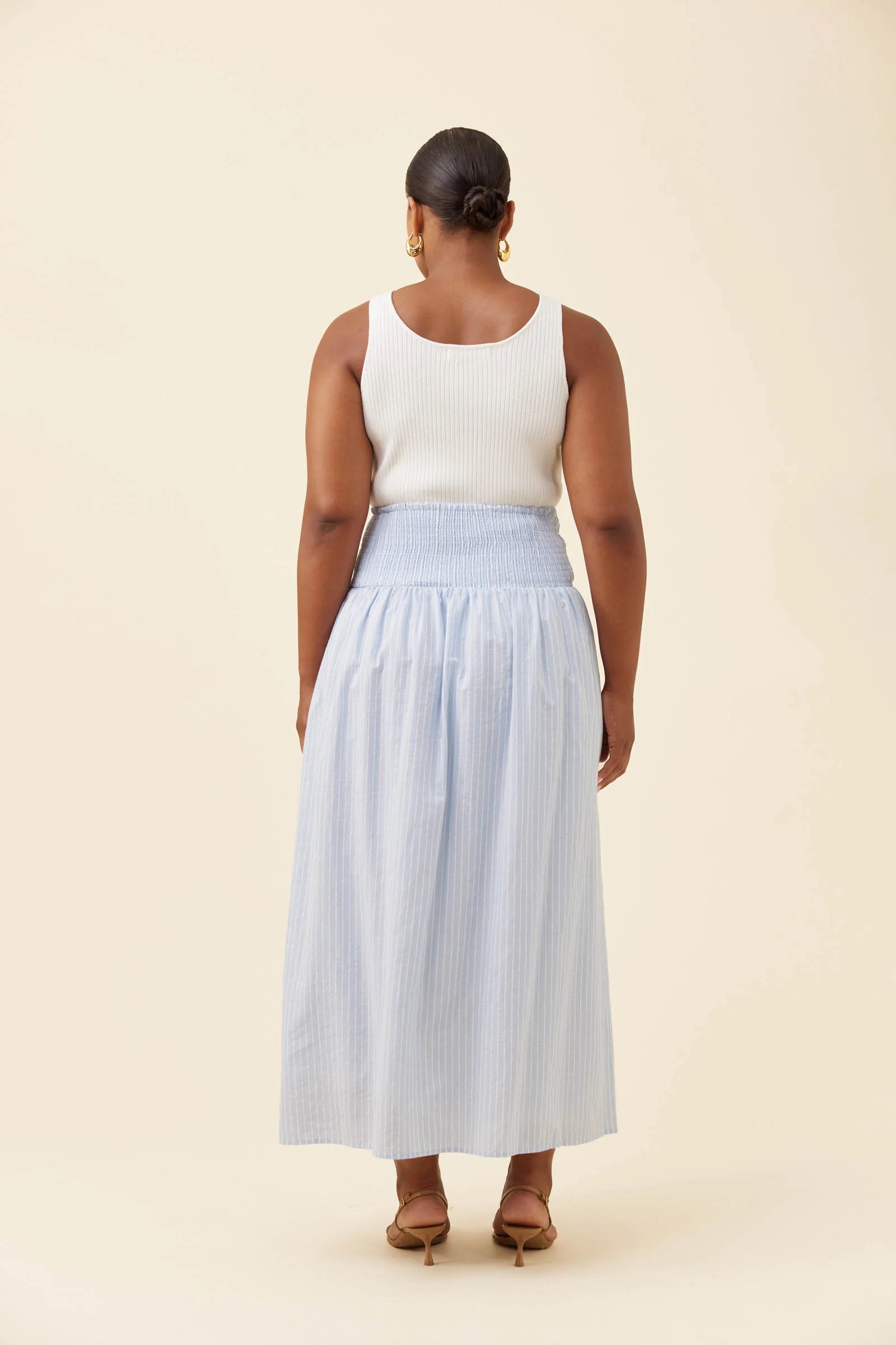 Isle of Mine Lyndell Maxi Skirt Light Blue