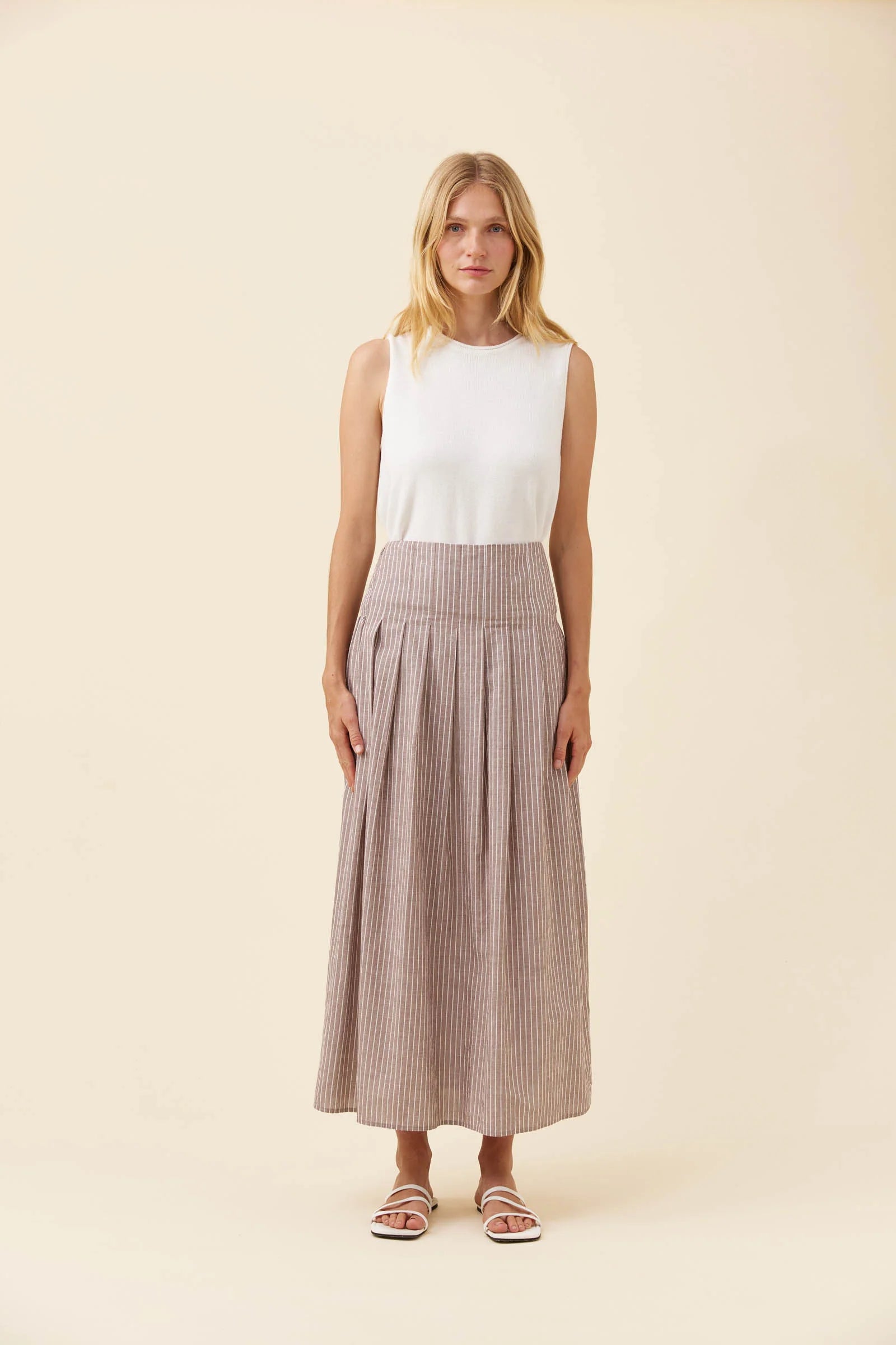 Isle of Mine Lyndell Maxi Skirt Taupe