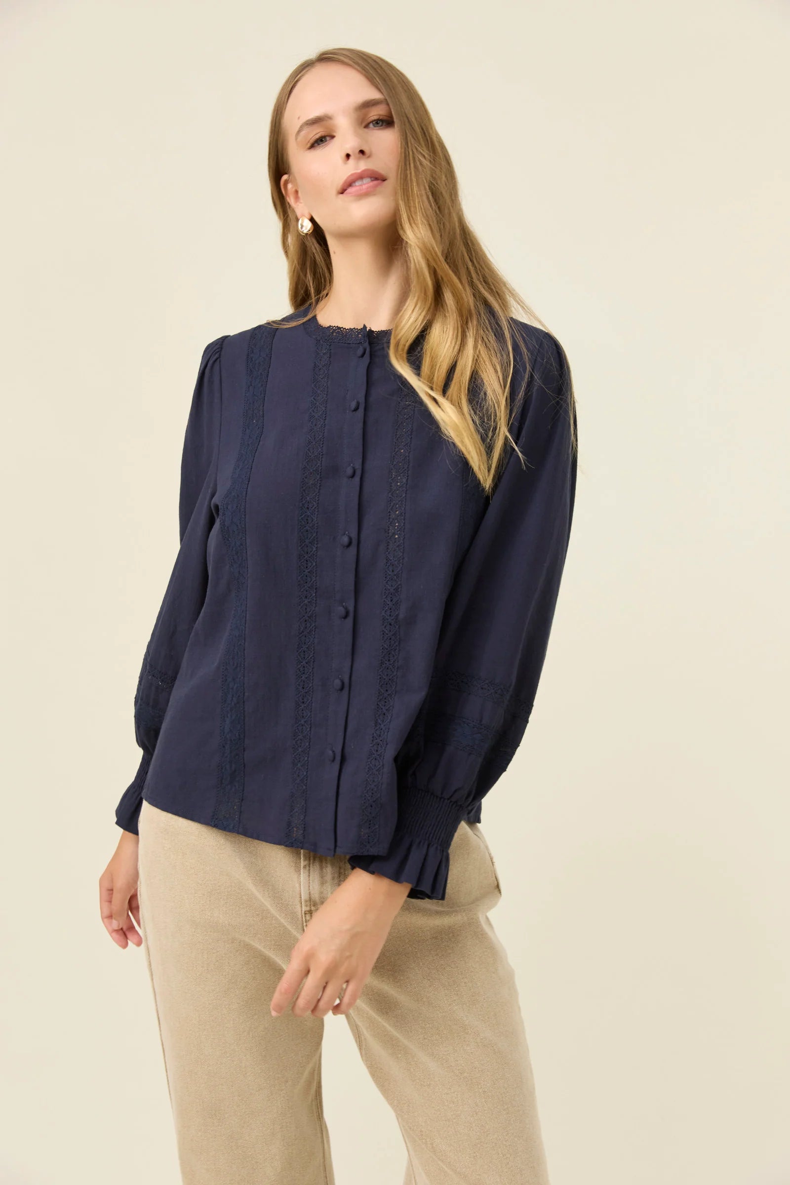 Isle of Mine Maeve Shirt Navy