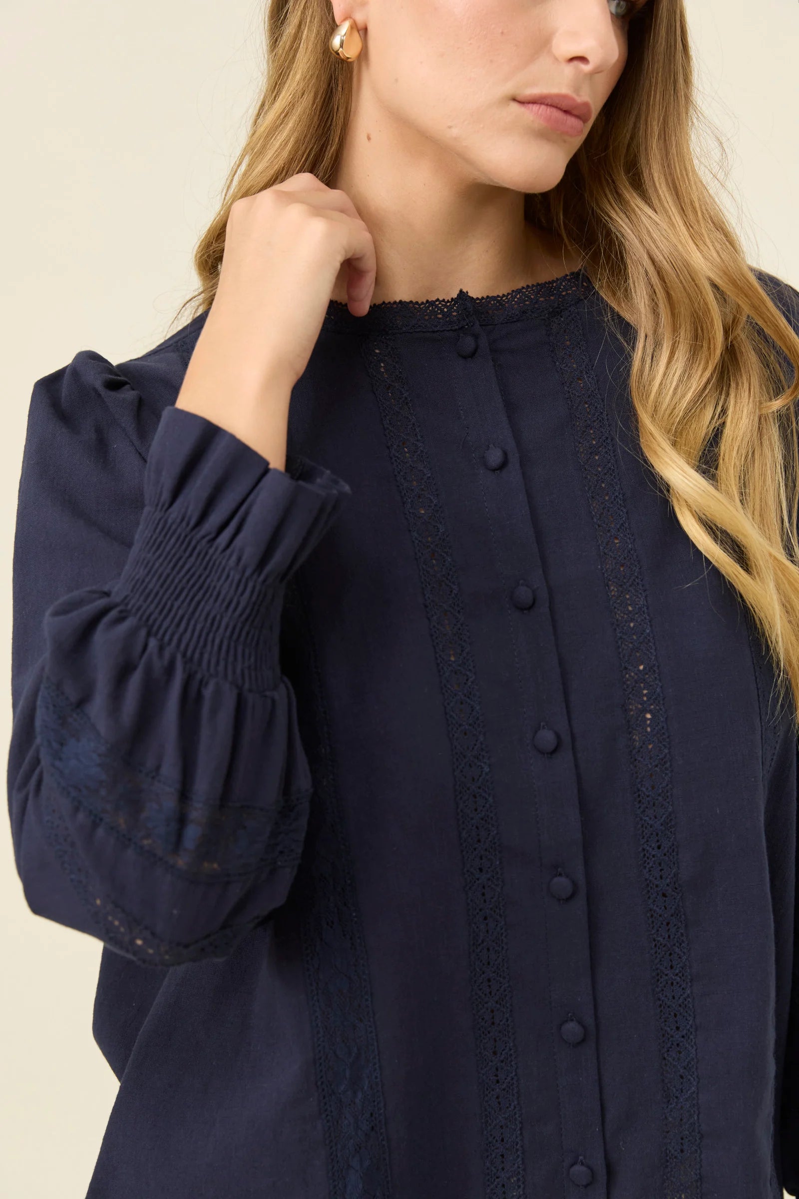 Isle of Mine Maeve Shirt Navy