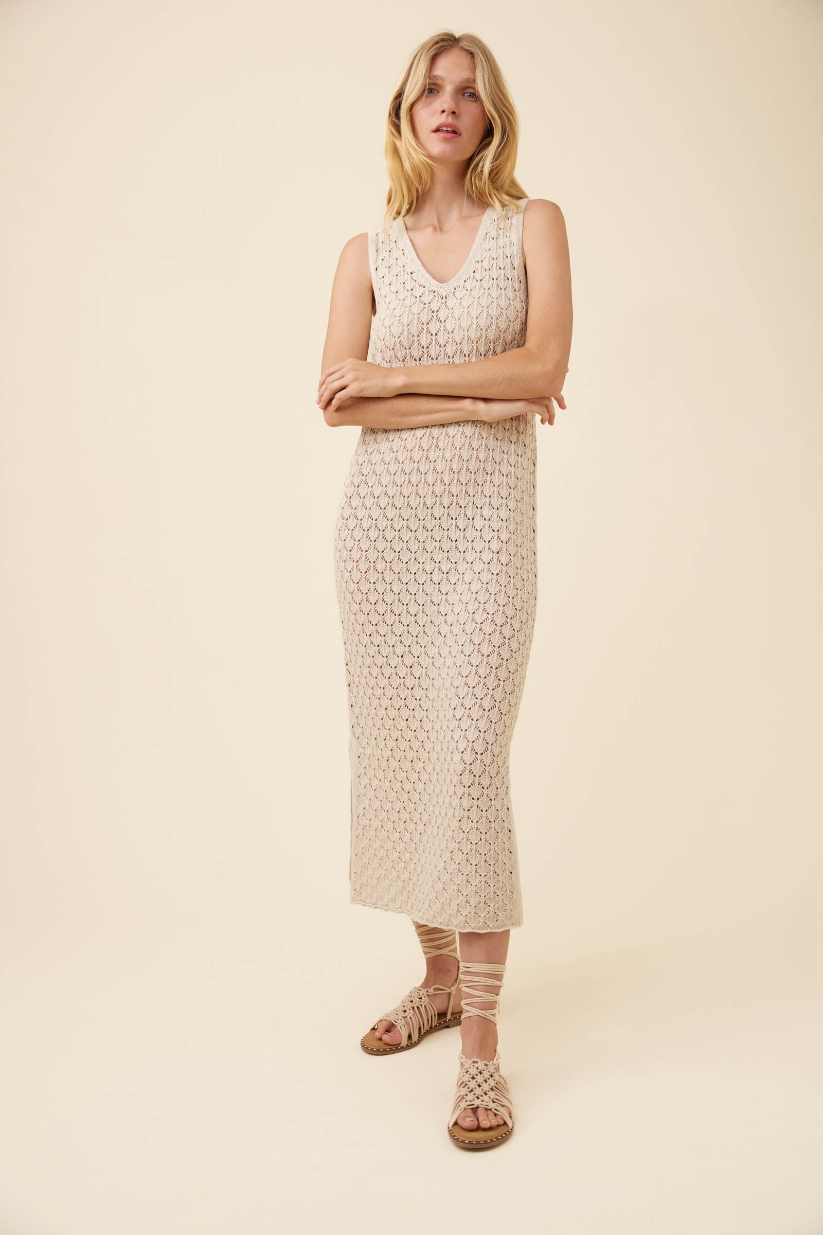 Isle of Mine Mia Knit Dress Canvas