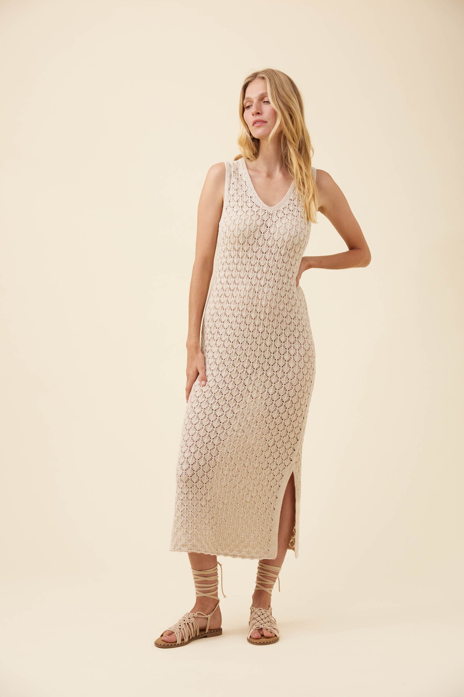 Isle of Mine Mia Knit Dress Canvas
