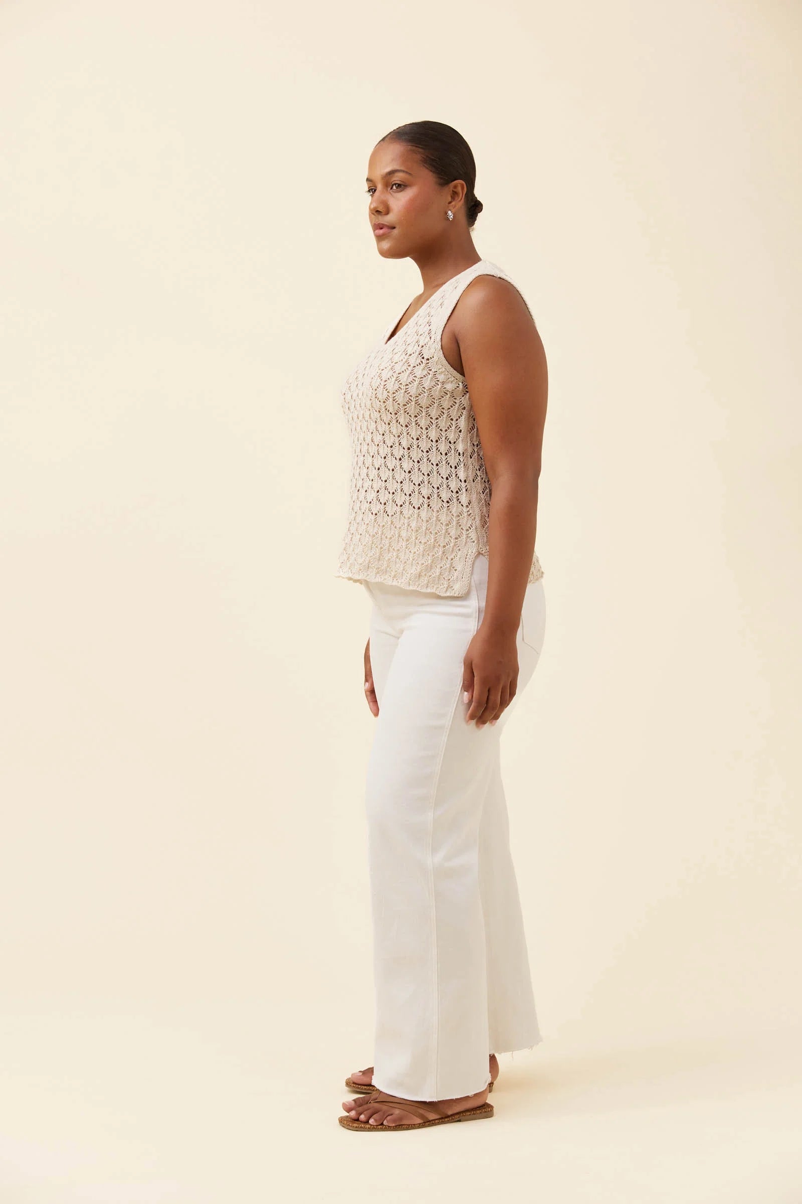 Isle of Mine Mia Knit Top Canvas
