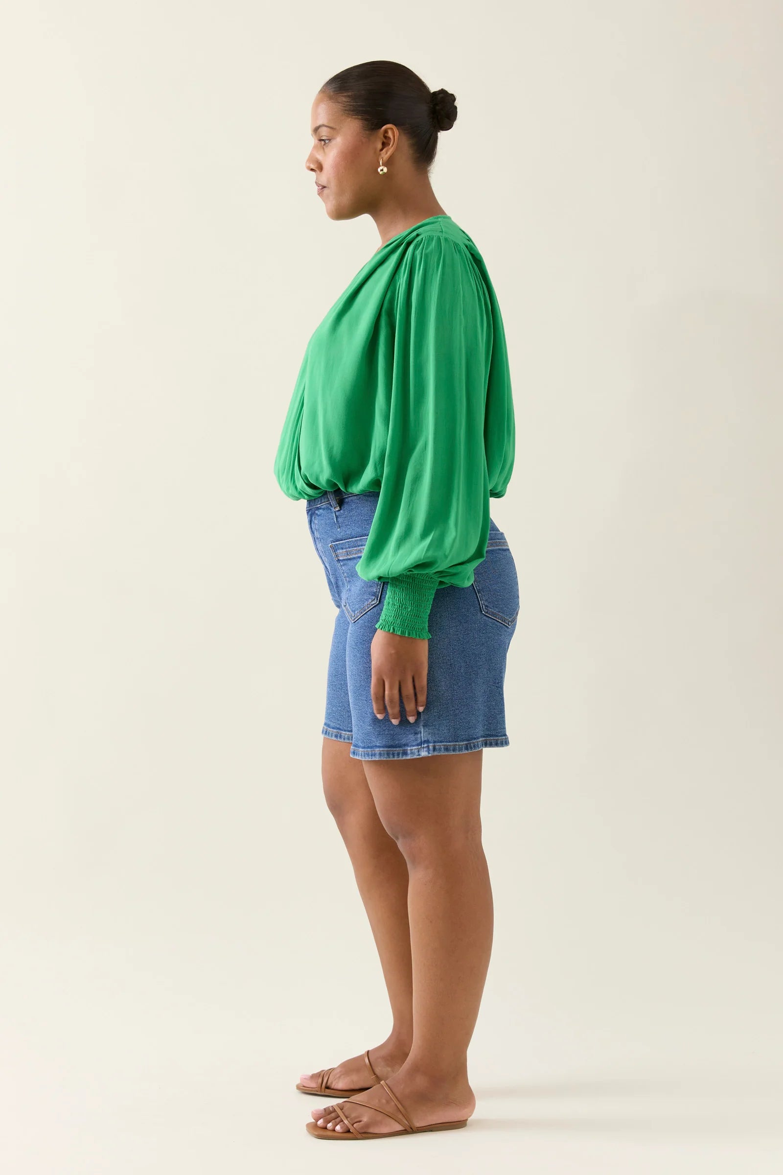 Isle of Mine Oline Cropped Top Green