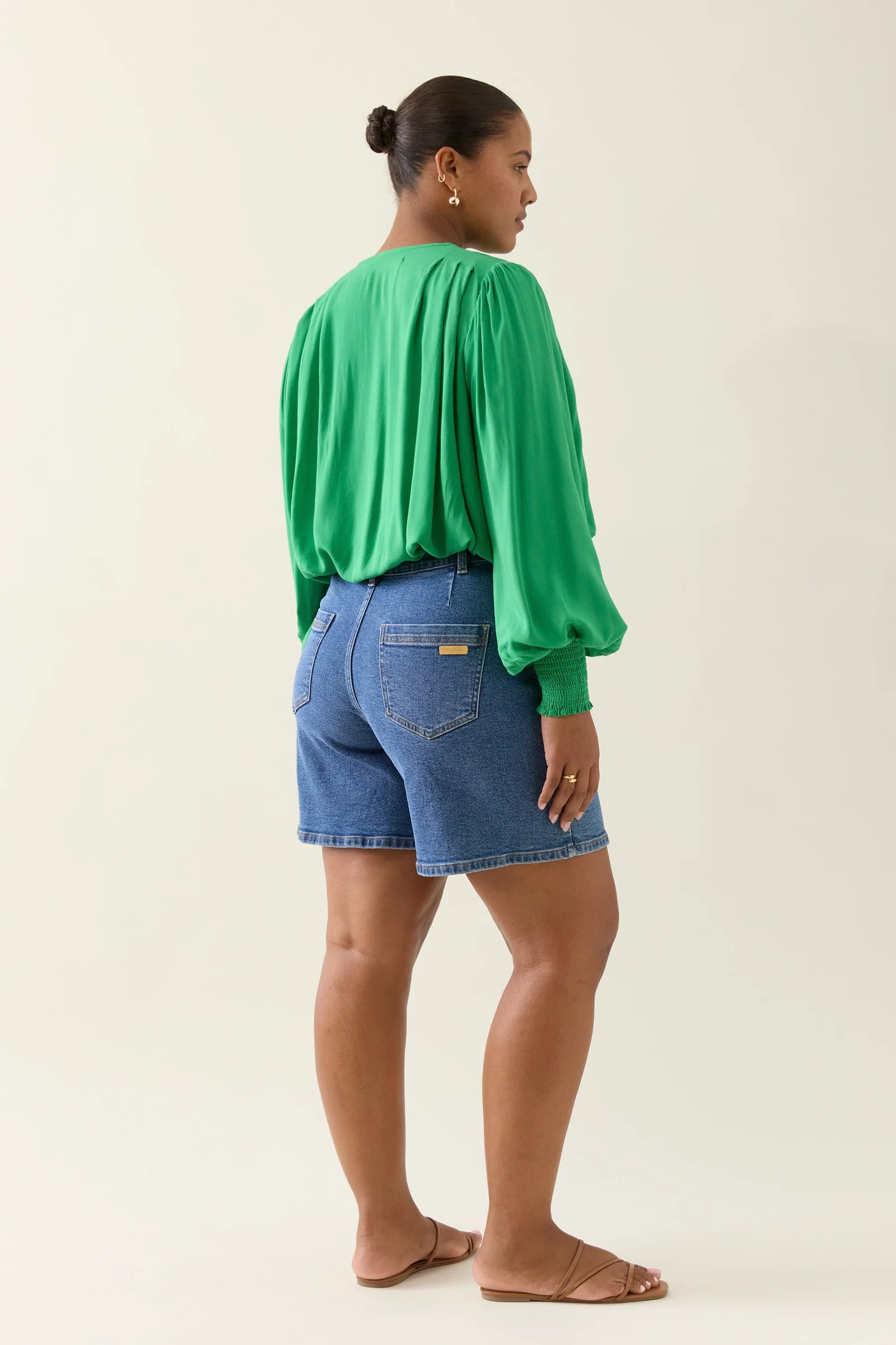 Isle of Mine Oline Cropped Top Green