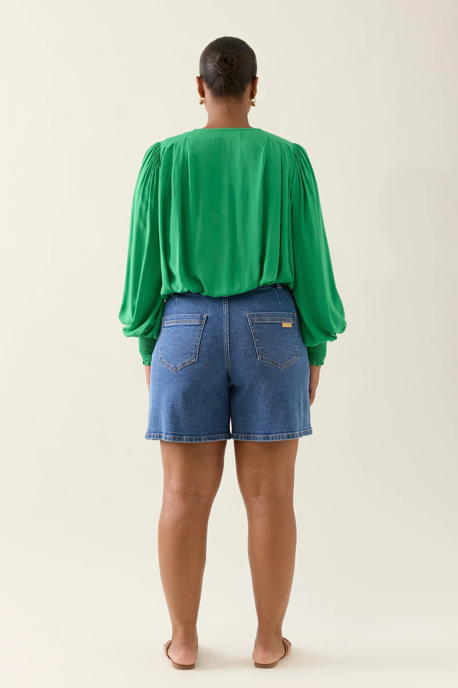 Isle of Mine Oline Cropped Top Green