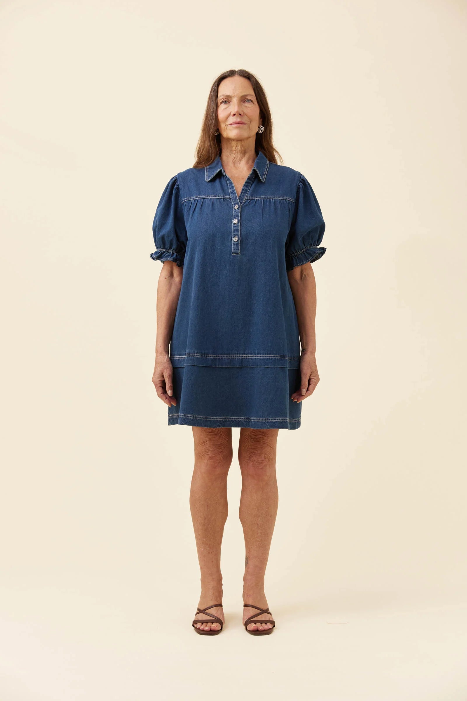 Isle of Mine Preston Shirt Dress Deep Blue