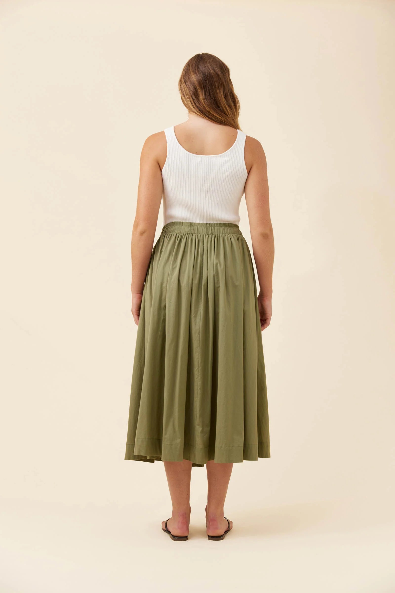 Isle of Mine Rosa Maxi Skirt Sage