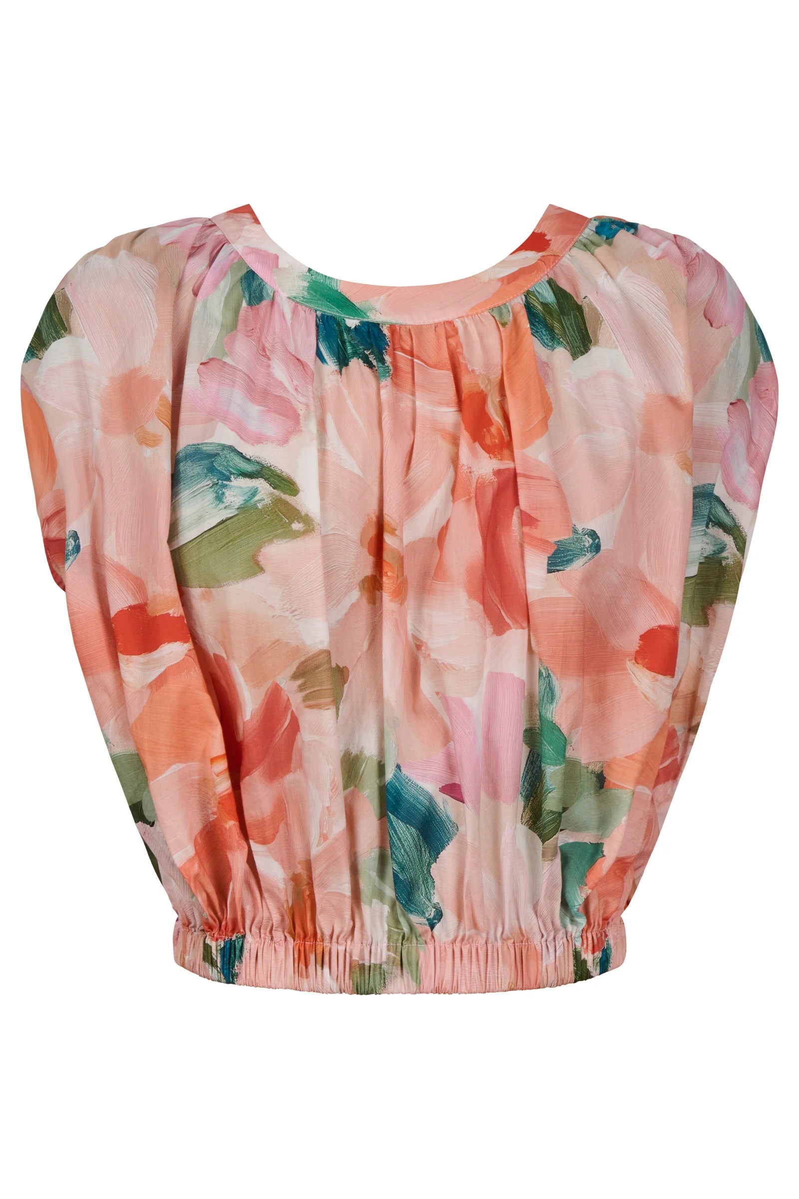 Isle of Mine Rosa Reversible Crop Top White Pink or Floral