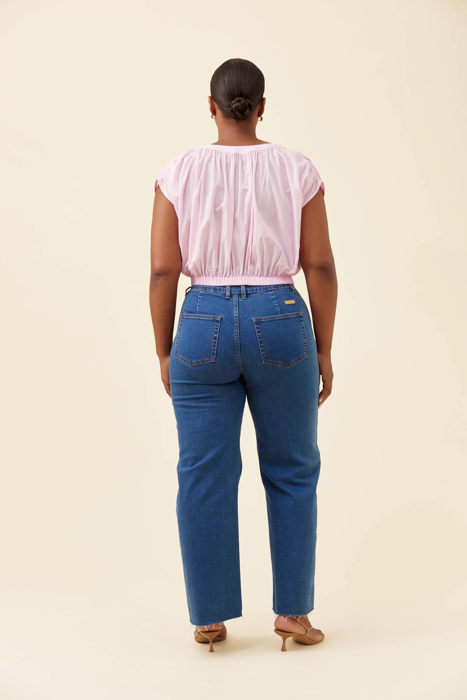 Isle of Mine Rosa Reversible Crop Top White Pink or Floral