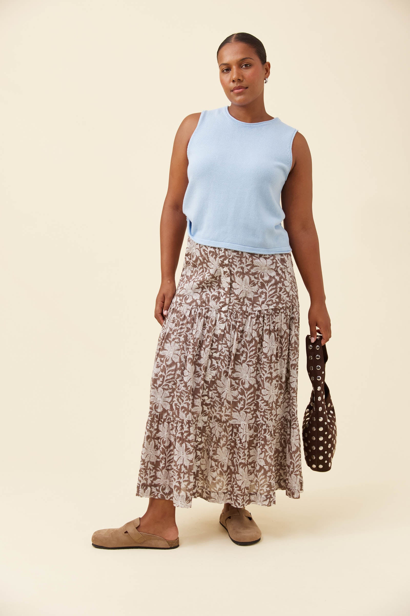 Isle of Mine Wilma Skirt Taupe