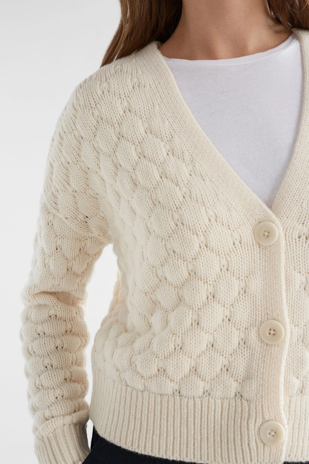 Elk Emmer Cardigan Oatmeal