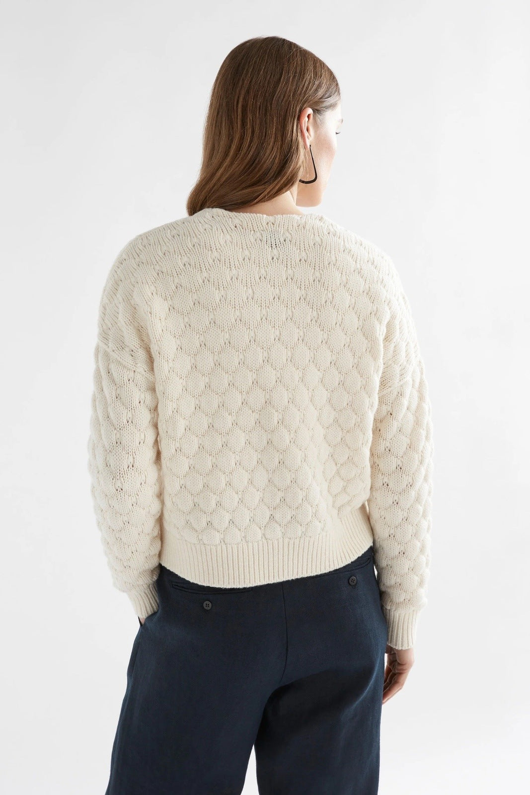 Elk Emmer Cardigan Oatmeal