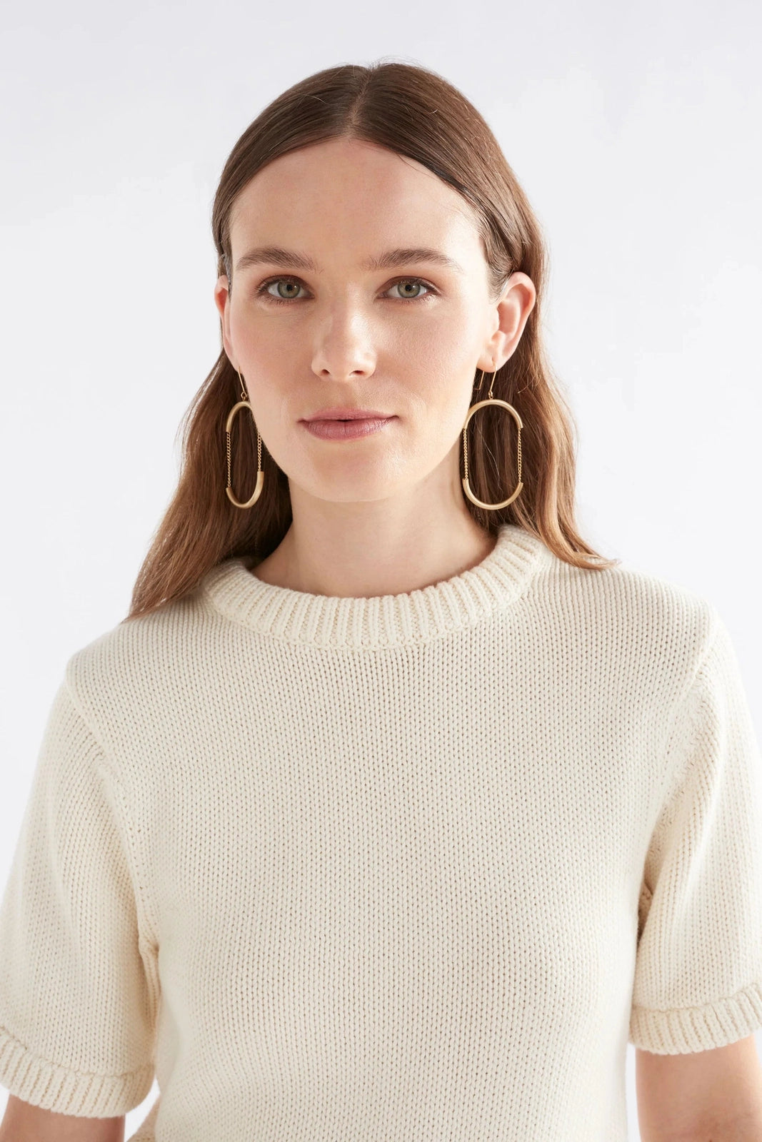 Elk White Luft Knit Top