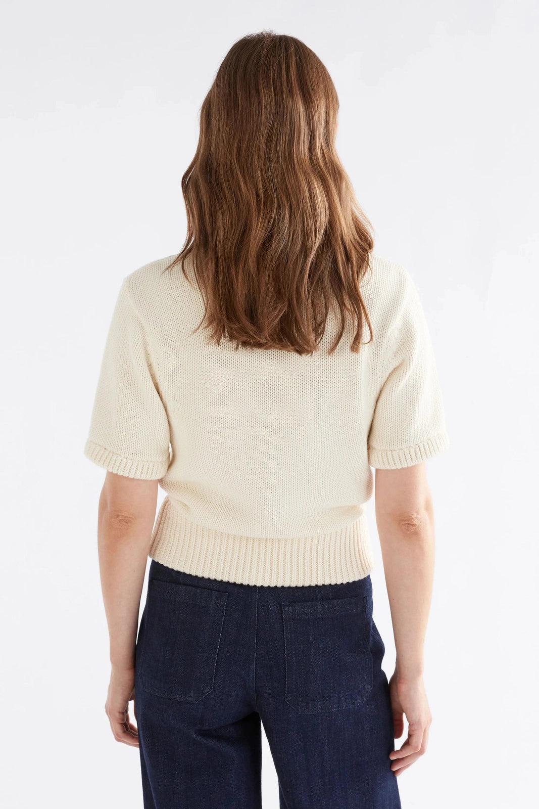 Elk White Luft Knit Top