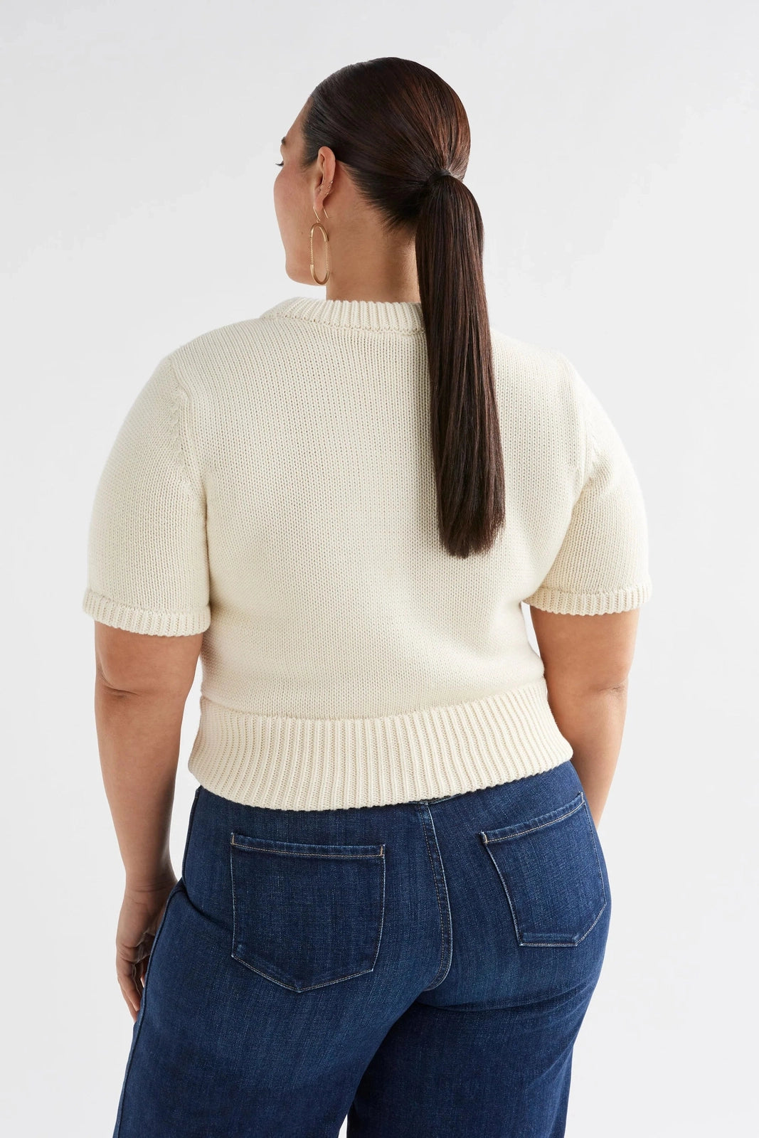 Elk White Luft Knit Top