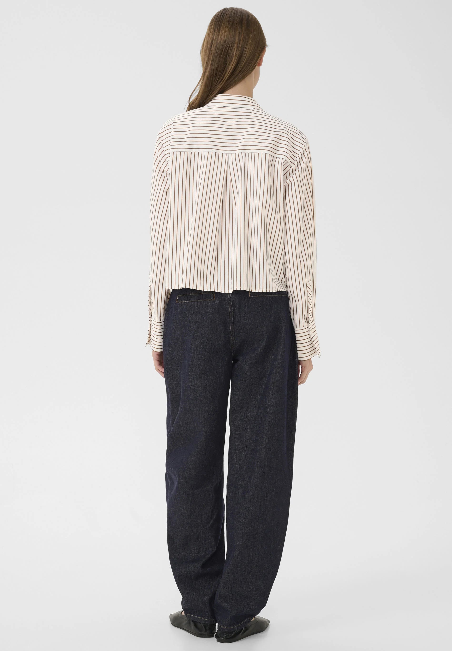 Karen by Simonsen Elmira Short Shirt Cinnamon Stripe