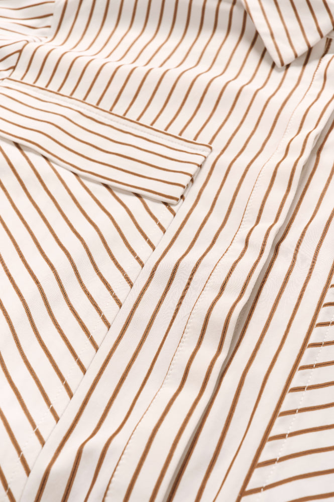 Karen by Simonsen Elmira Short Shirt Cinnamon Stripe