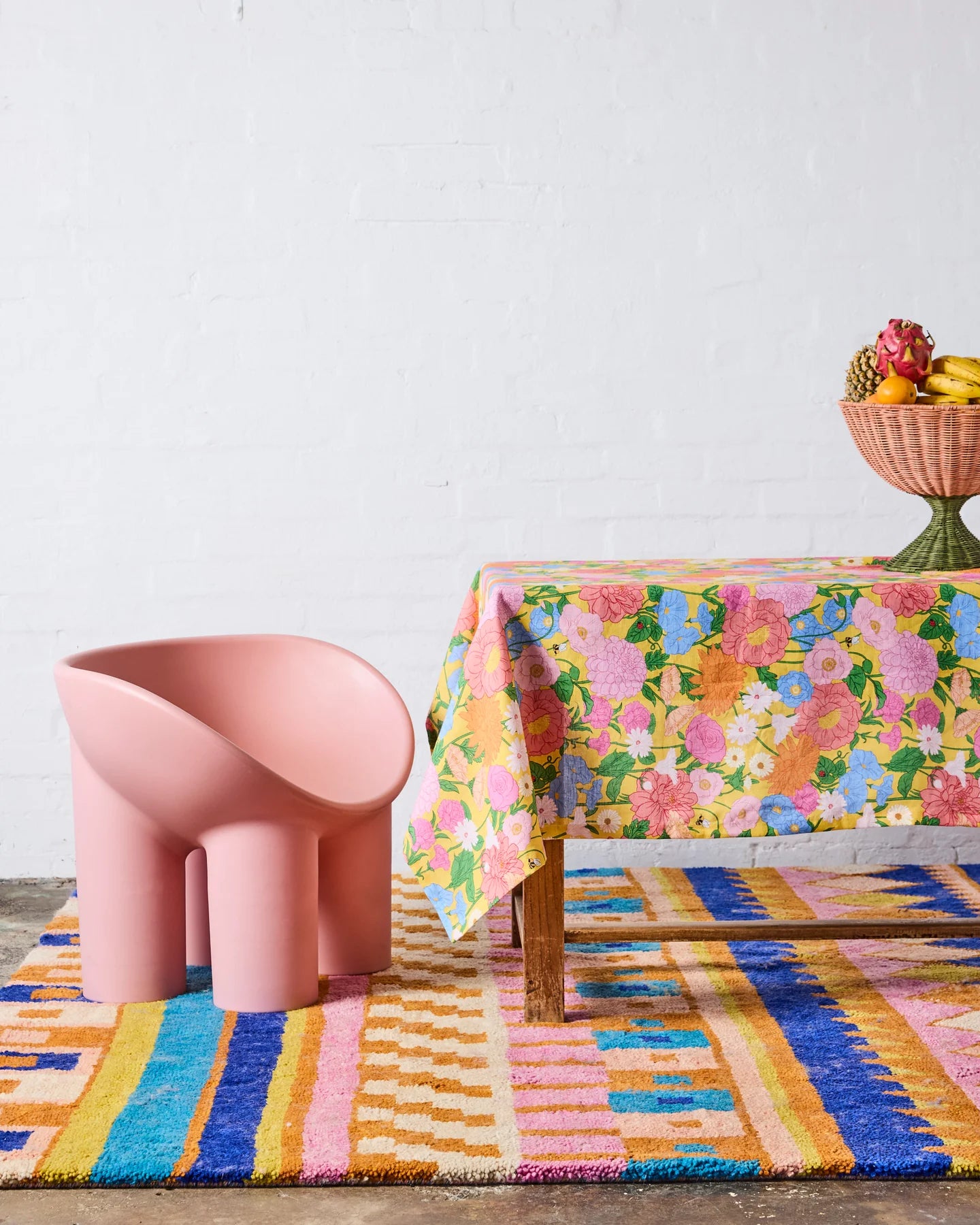 Kip & Co Follow the Sun Yellow Tablecloth Large Rectangular