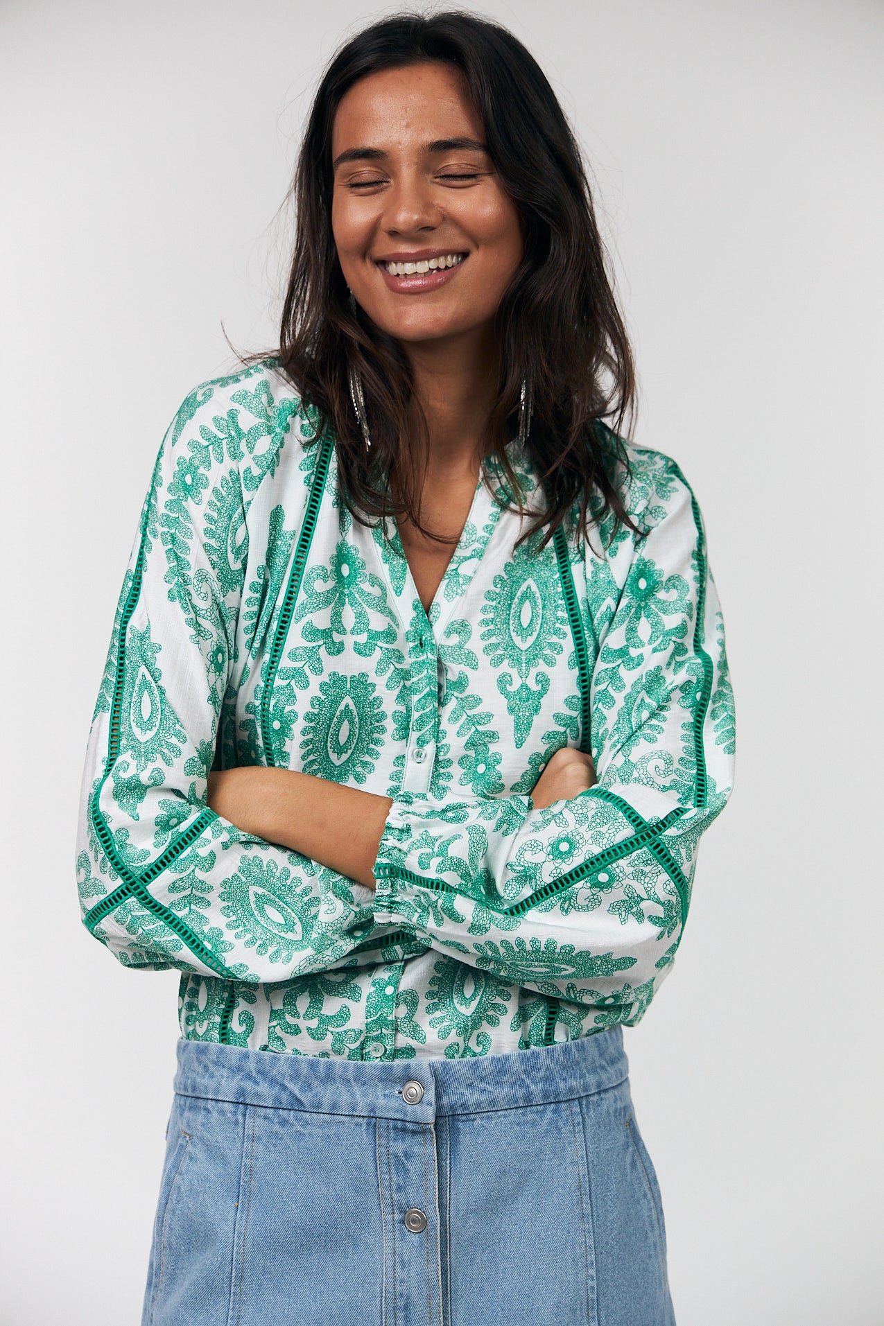 Lollys Laundry VeroLL Shirt Light Green