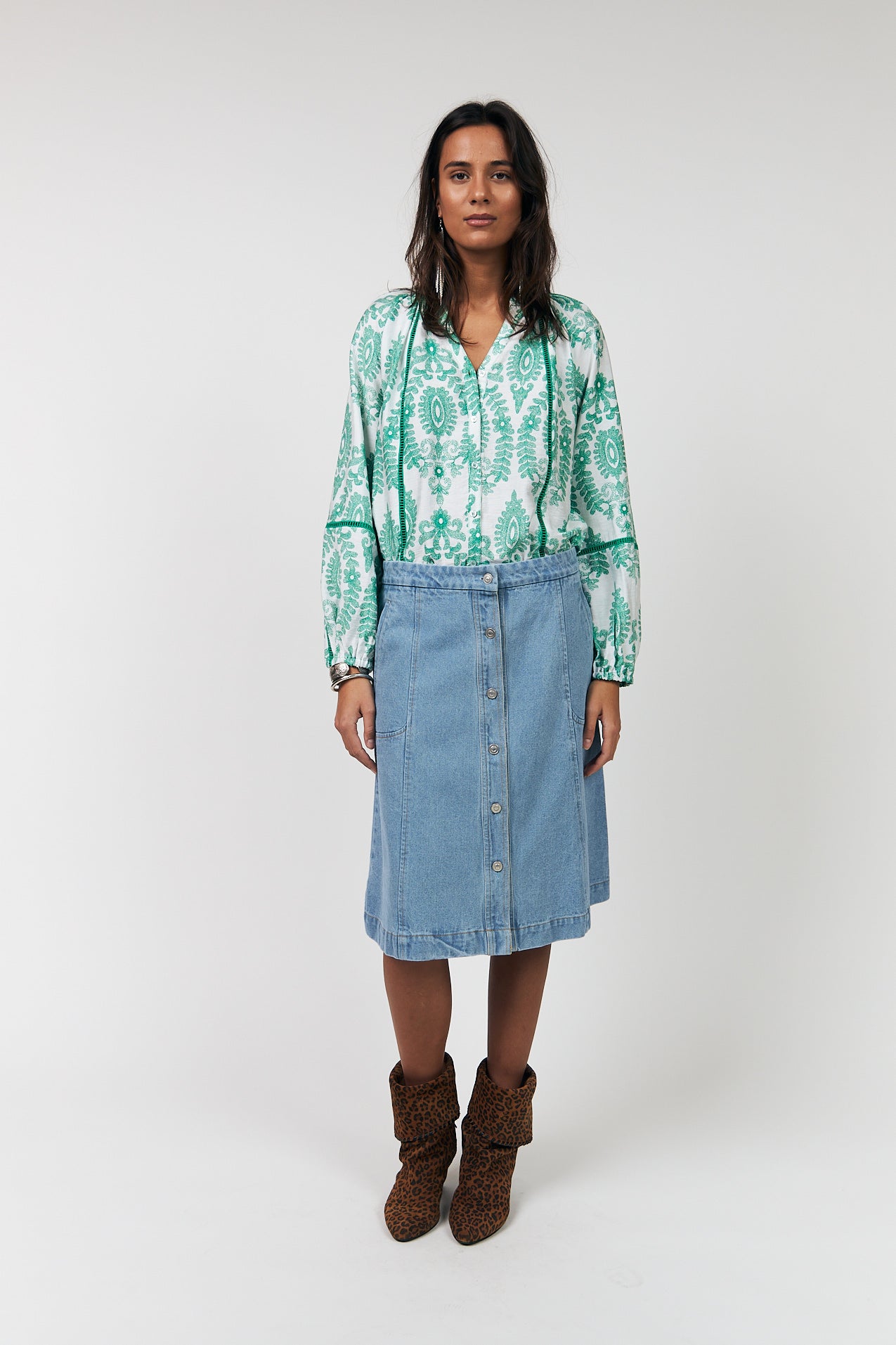 Lollys Laundry VeroLL Shirt Light Green