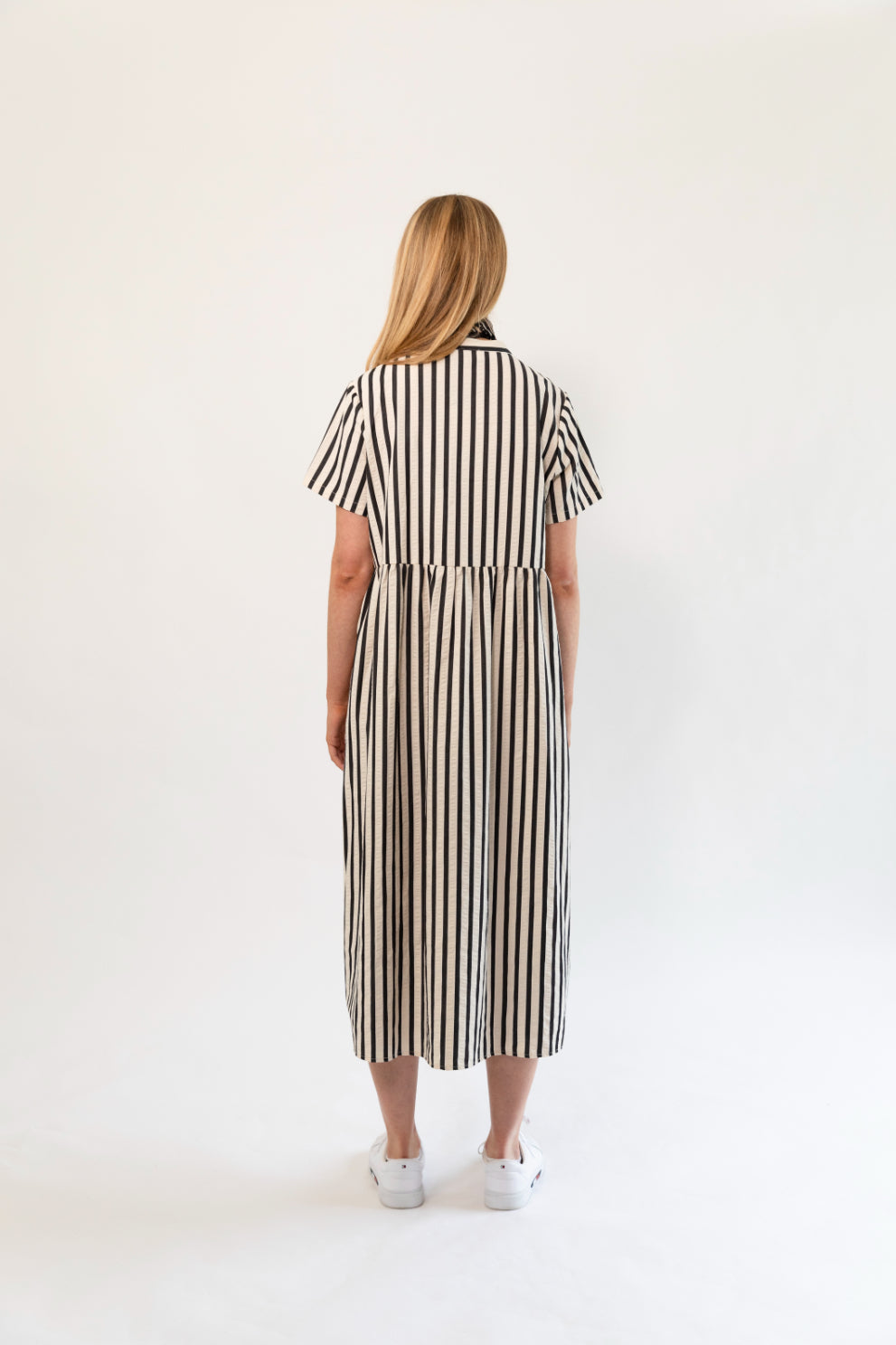 Lollys Laundry Aliya Maxi Dress LS Stripe