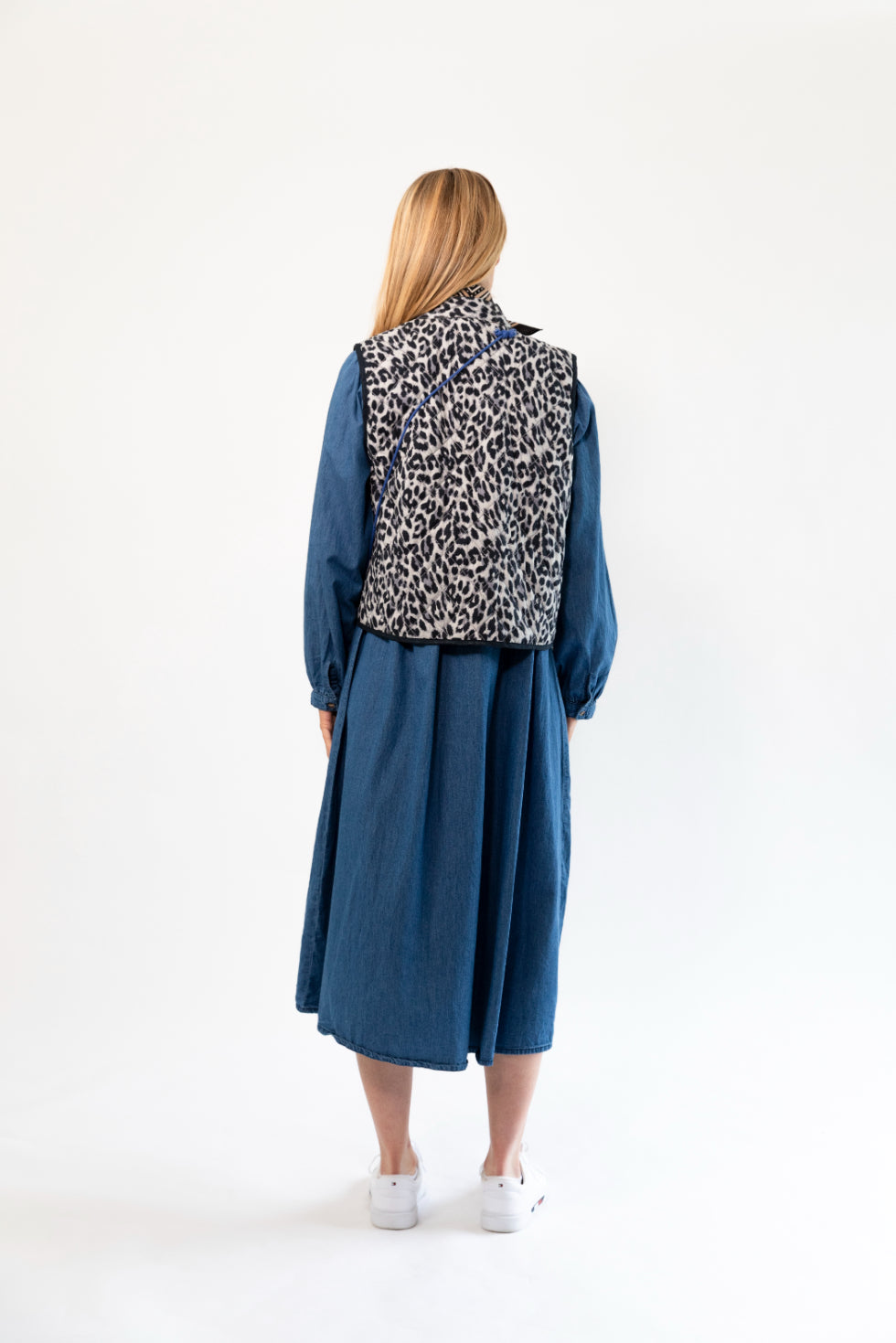 Lollys Laundry Cairo Quilted Vest Leopard Print