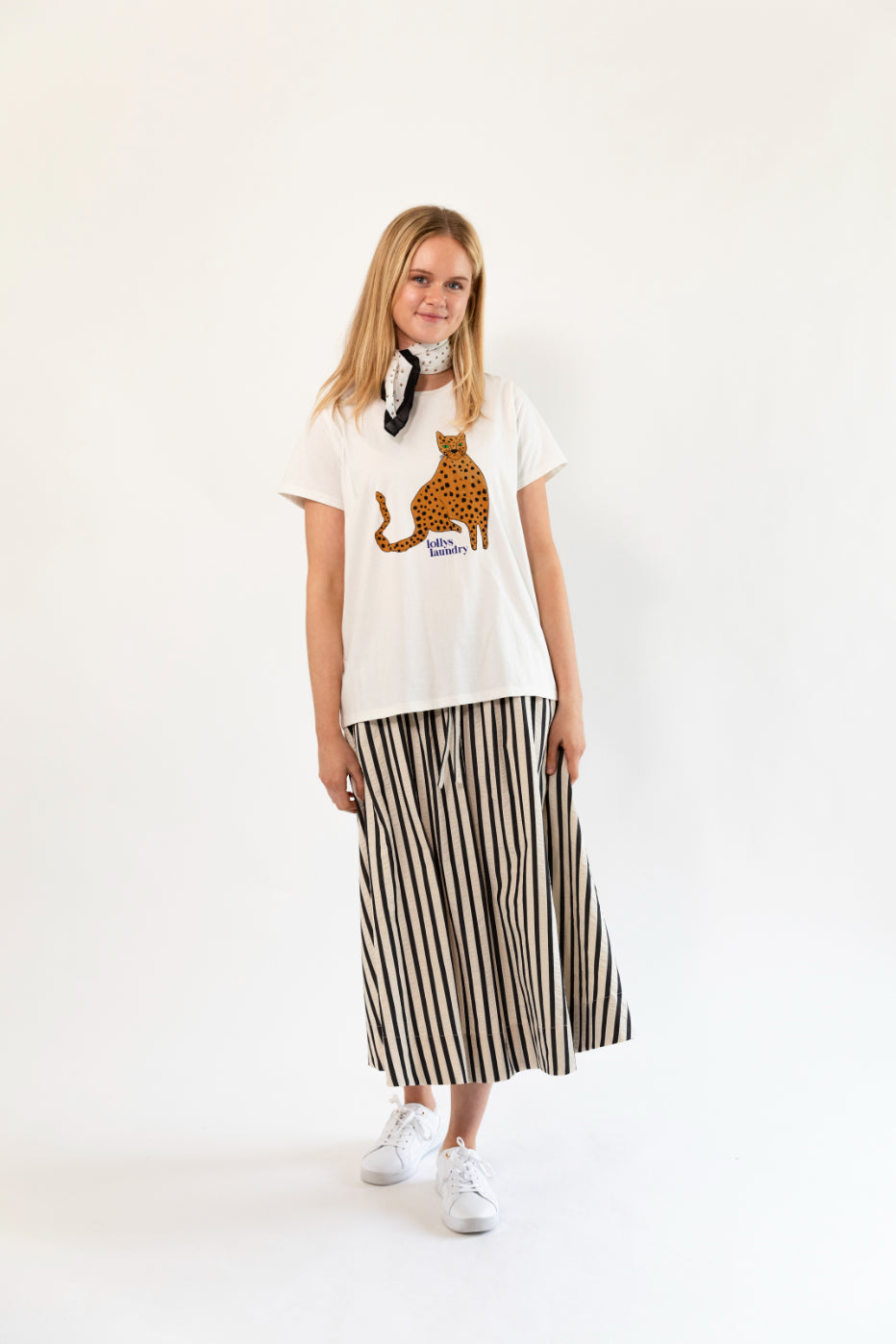 Lollys Laundry Roma Tee SS White