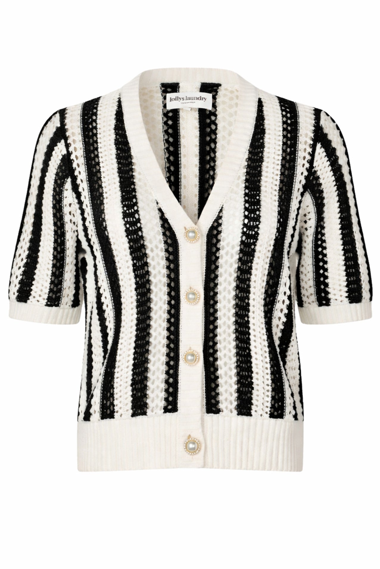 Lollys Laundry SivaLL Knit Cardigan SS Black