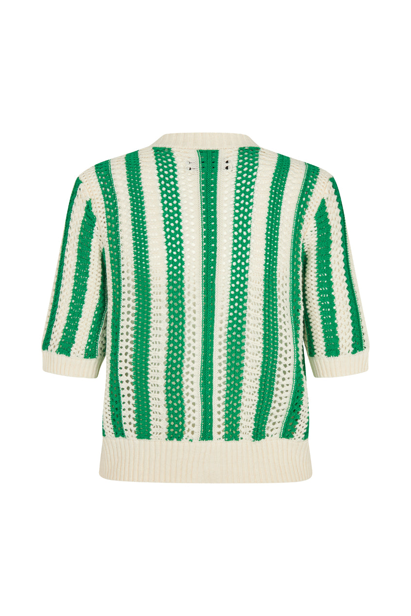Lollys Laundry SivaLL Knit Cardigan SS Green