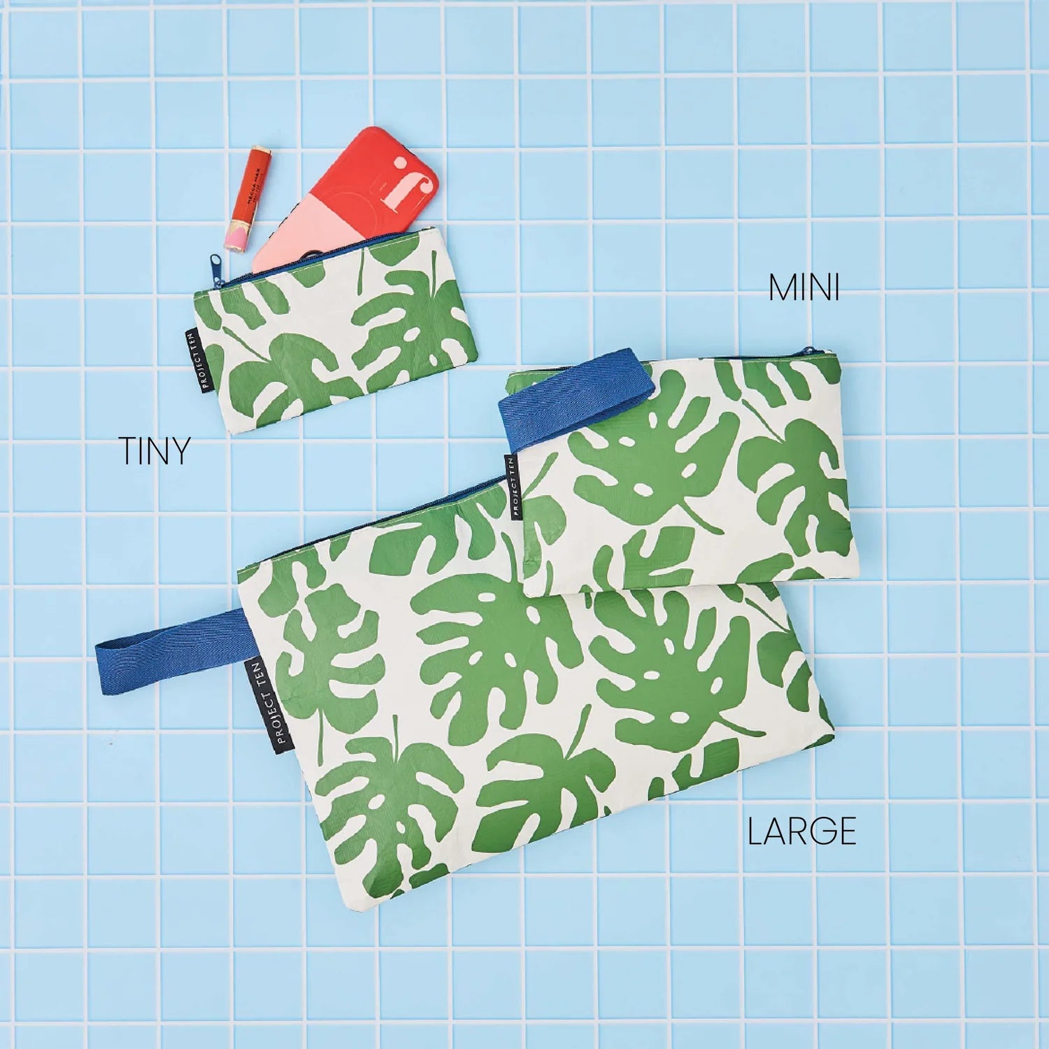 Project Ten Monstera Zip Pouch