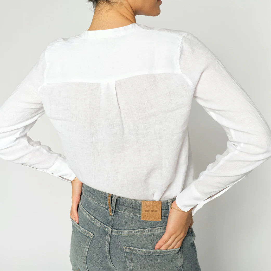 Mos Mosh Artina Linen Shirt White